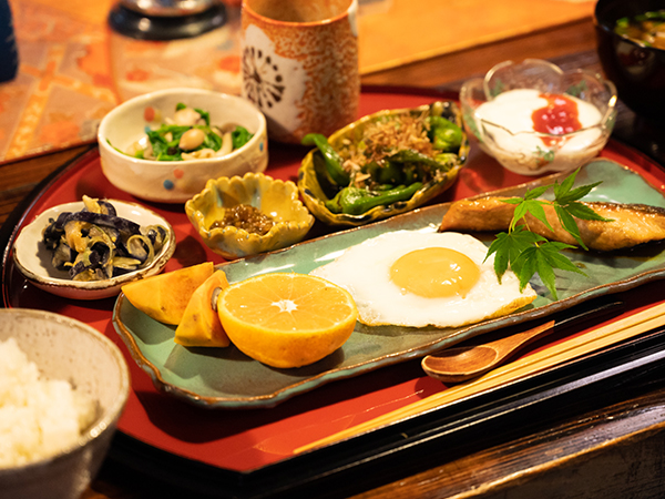 朝食の一例　和食